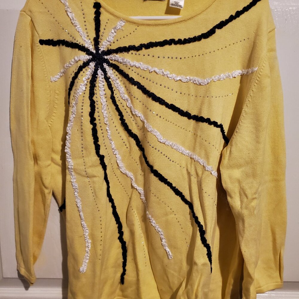 Alfred Dunner Yellow XL sweater